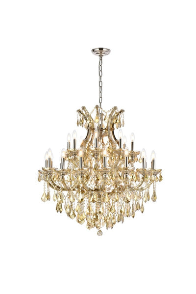 Elegant Lighting - 2800D36GT-GT/RC - 24 Light Chandelier - Maria Theresa - Golden Teak