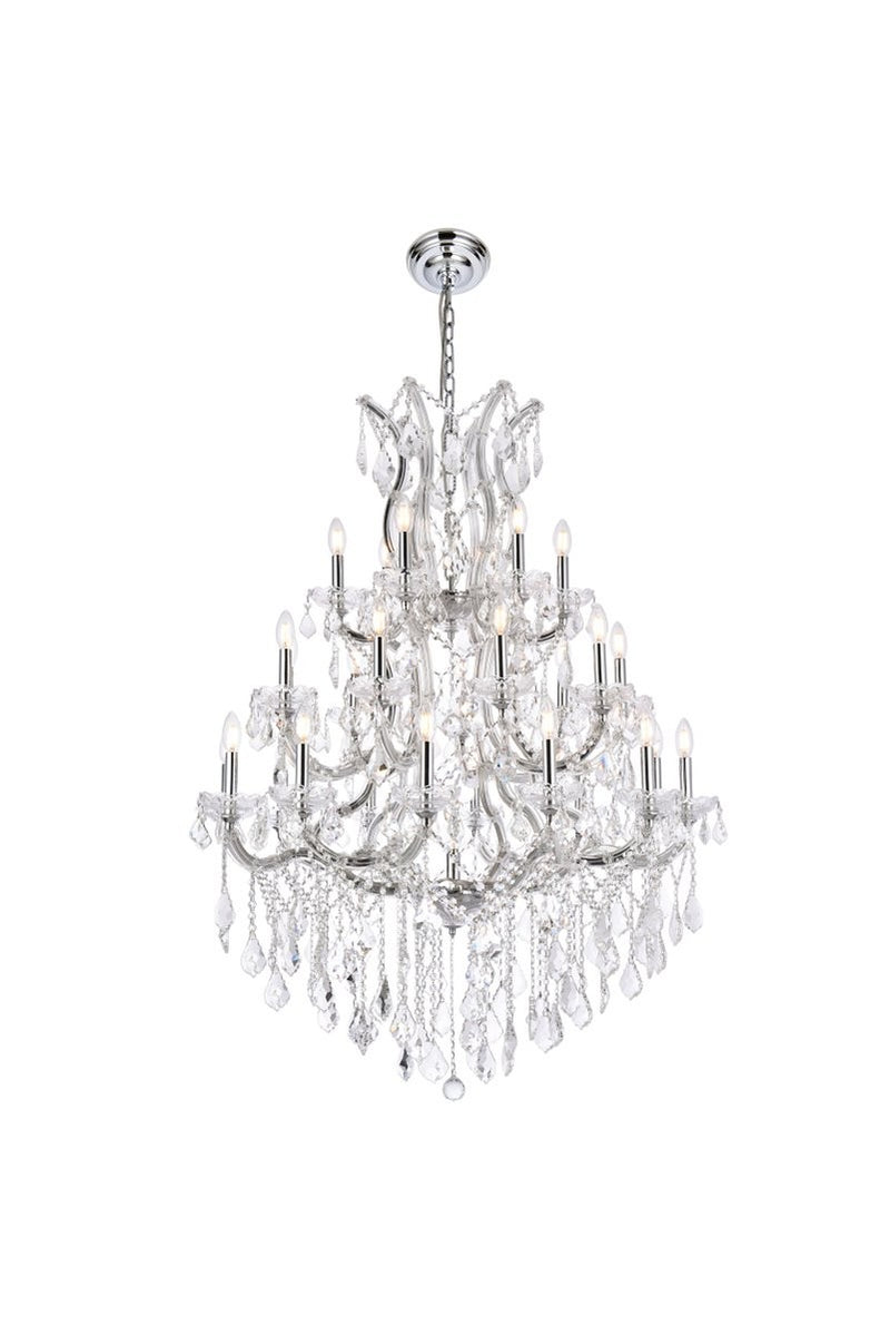 Elegant Lighting - 2800D38C/RC - 28 Light Chandelier - Maria Theresa - Chrome