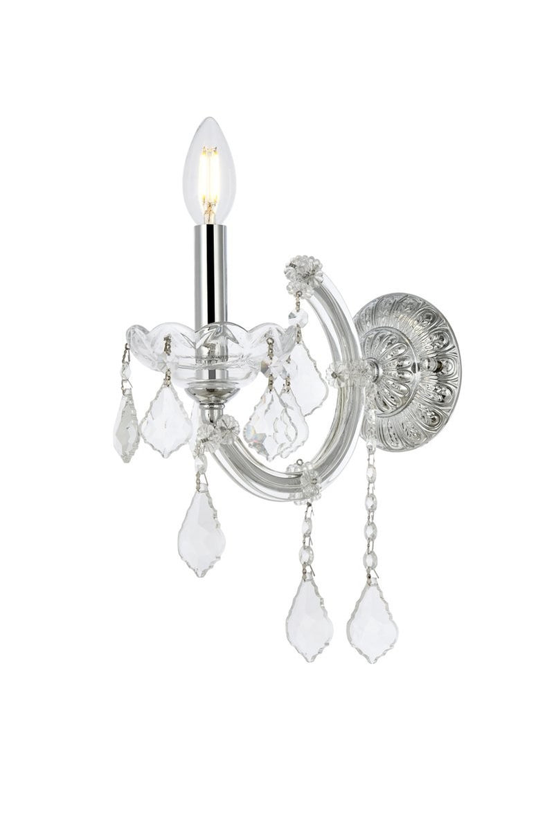 Elegant Lighting - 2800W1C/RC - One Light Wall Sconce - Maria Theresa - Chrome