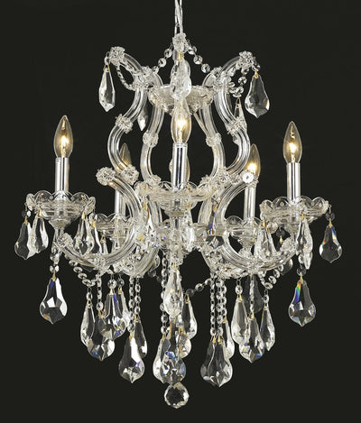 Elegant Lighting - 2801D20C/RC - Six Light Chandelier - Maria Theresa - Chrome