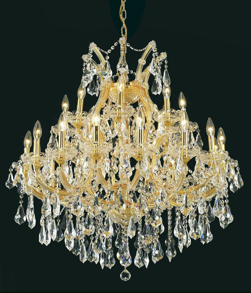 Elegant Lighting - 2801D36G/RC - 24 Light Chandelier - Maria Theresa - Gold