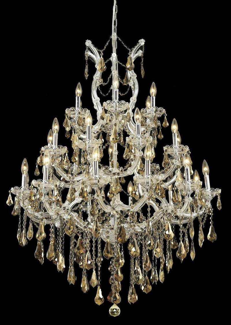 Elegant Lighting - 2801D38C-GT/RC - 28 Light Chandelier - Maria Theresa - Chrome