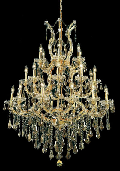 Elegant Lighting - 2801D38G-GT/RC - 28 Light Chandelier - Maria Theresa - Gold