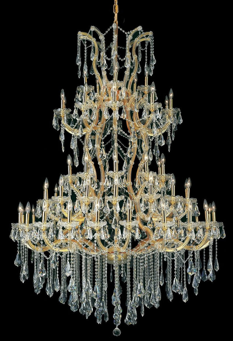 Elegant Lighting - 2801G54G/RC - 61 Light Chandelier - Maria Theresa - Gold