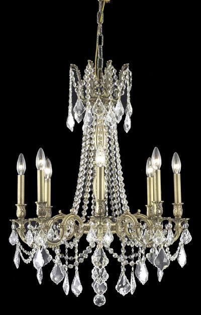 Elegant Lighting - 9208D24FG/RC - Eight Light Chandelier - Rosalia - French Gold