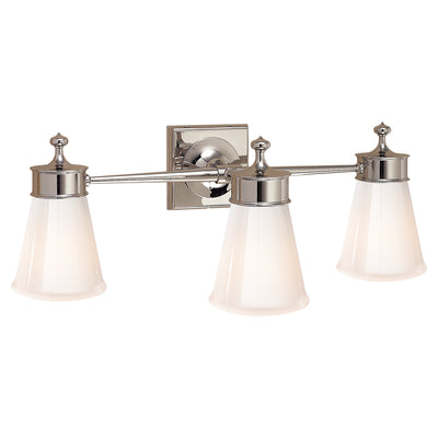 Visual Comfort Signature - SS 2003PN-WG - Three Light Wall Sconce - Siena - Polished Nickel