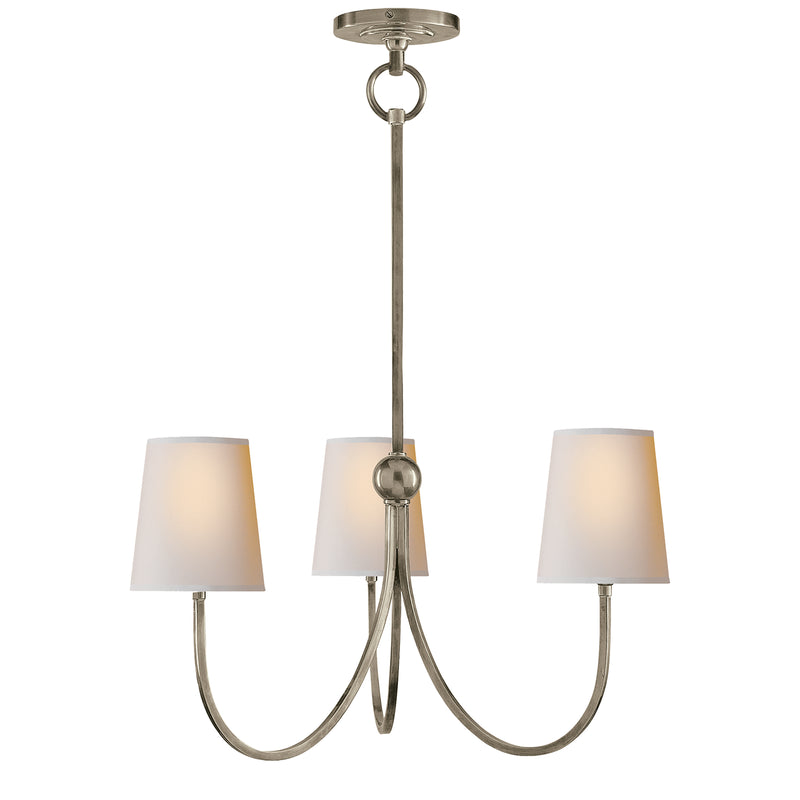 Visual Comfort Signature - TOB 5009AN-NP - Three Light Chandelier - Reed - Antique Nickel