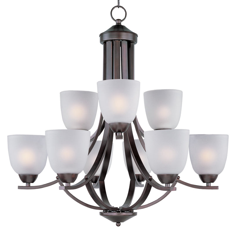 Maxim - 11226FTOI - Nine Light Chandelier - Axis - Oil Rubbed Bronze