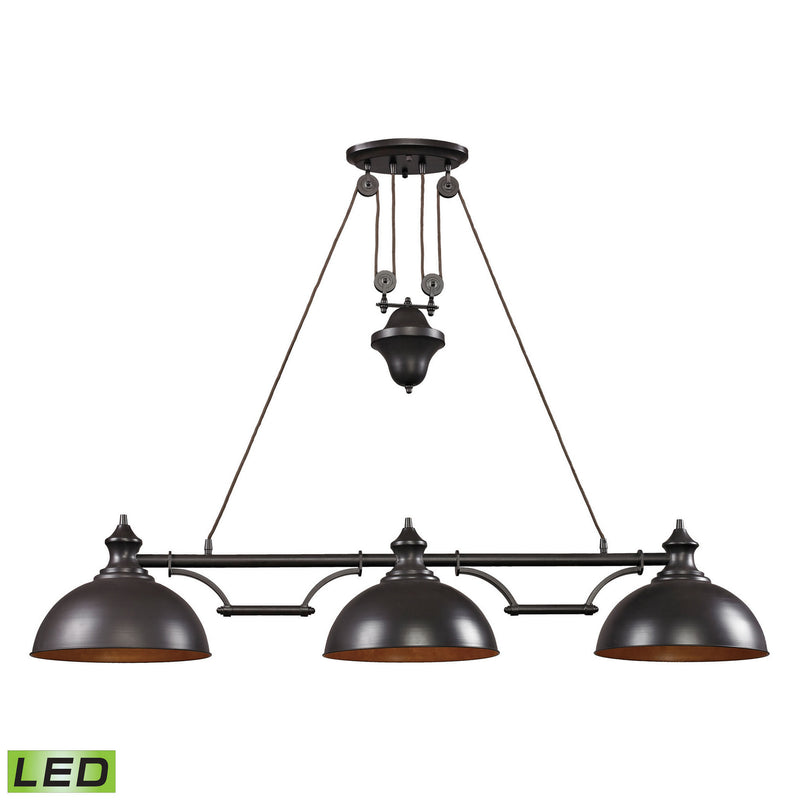 ELK Home - 65151-3-LED - LED Linear Chandelier - Farmhouse - Oiled Bronze