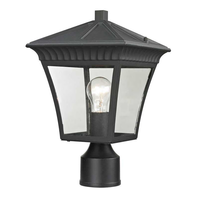 ELK Home - 8411EP/65 - One Light Outdoor Post Mount - Ridgewood - Matte Textured Black