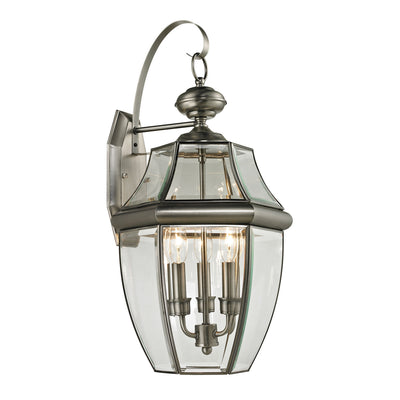 ELK Home - 8603EW/80 - Three Light Outdoor Wall Sconce - Ashford - Antique Nickel