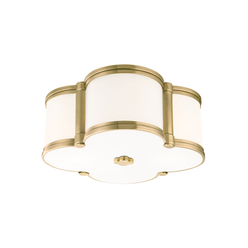 Hudson Valley - 1212-AGB - Two Light Flush Mount - Chandler - Aged Brass