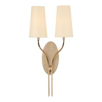 Hudson Valley - 3712-AGB - Two Light Wall Sconce - Rutland - Aged Brass