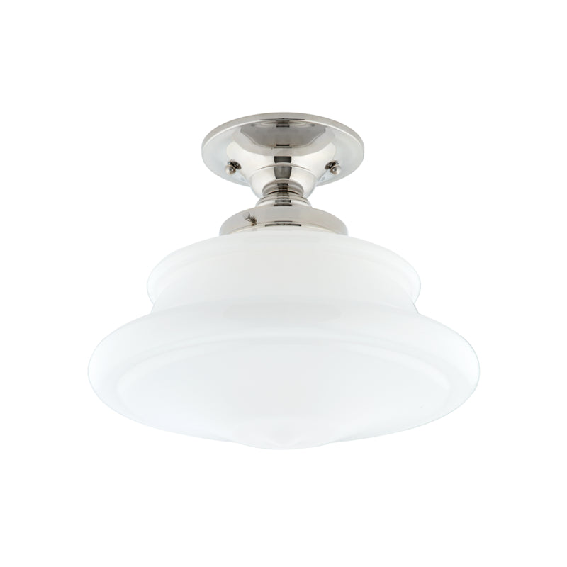 Hudson Valley - 3412F-PN - One Light Semi Flush Mount - Petersburg - Polished Nickel