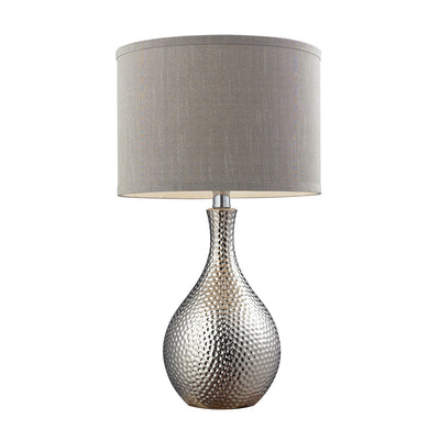 ELK Home - D124 - One Light Table Lamp - Hammered Chrome - Chrome