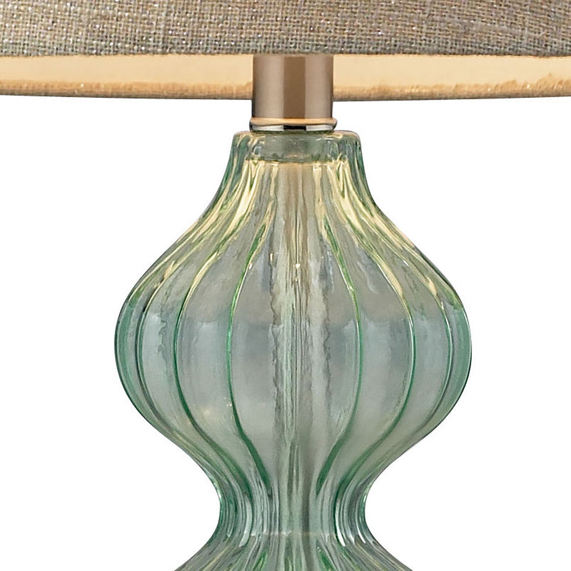 Smoked Glass Table Lamp