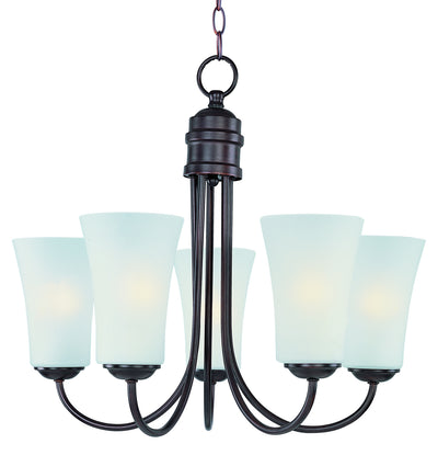 Maxim - 10045FTOI - Five Light Chandelier - Logan - Oil Rubbed Bronze