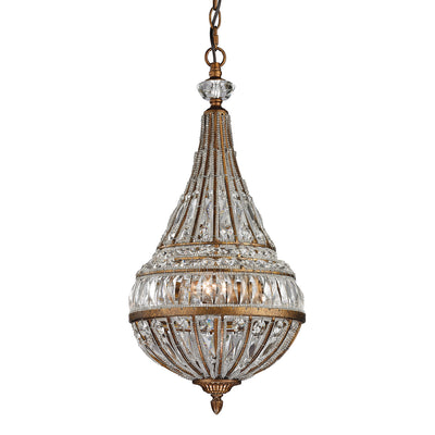 ELK Home - 46046/3 - Three Light Pendant - Empire - Mocha