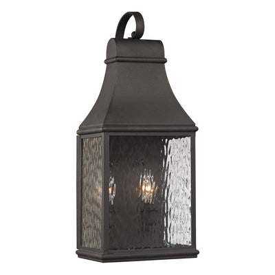 ELK Home - 47071/2 - Two Light Outdoor Wall Sconce - Forged Jefferson - Charcoal