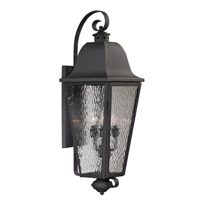 ELK Home - 47103/4 - Four Light Outdoor Wall Sconce - Forged Brookridge - Charcoal