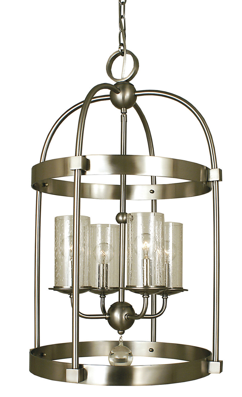 Framburg - 1104 BN - Four Light Chandelier - Compass - Brushed Nickel