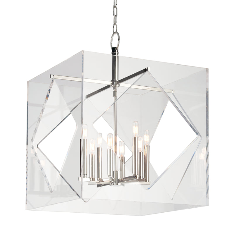 Hudson Valley - 5924-PN - Eight Light Chandelier - Travis - Polished Nickel