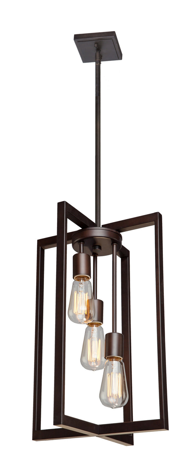 Artcraft - AC10413 - Three Light Chandelier - Gastown - Oil Rubbed Bronze