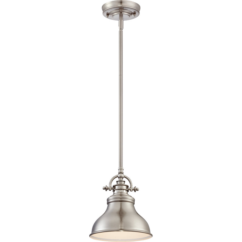 Quoizel - ER1508BN - One Light Mini Pendant - Emery - Brushed Nickel