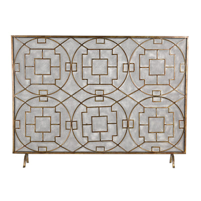 ELK Home - 51-10160 - Fire Screen - Geometric - Antique Bronze