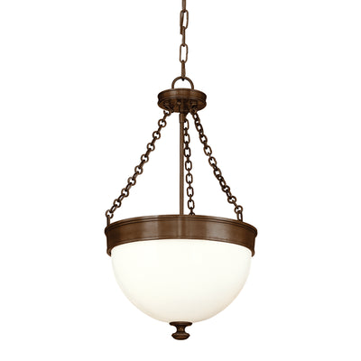 Hudson Valley - 324-HB - Three Light Pendant - Barrington - Historic Bronze