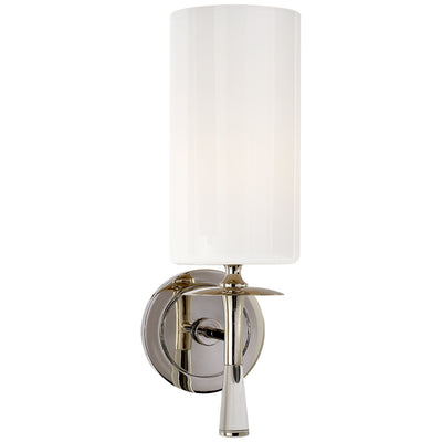 Visual Comfort Signature - ARN 2018PN/CG-WG - One Light Wall Sconce - drunmore - Polished Nickel with Crystal