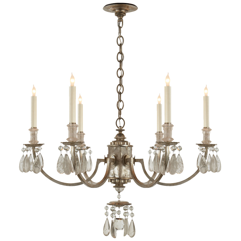 Visual Comfort Signature - TOB 5036BSL - Six Light Chandelier - Elizabeth - Burnished Silver Leaf