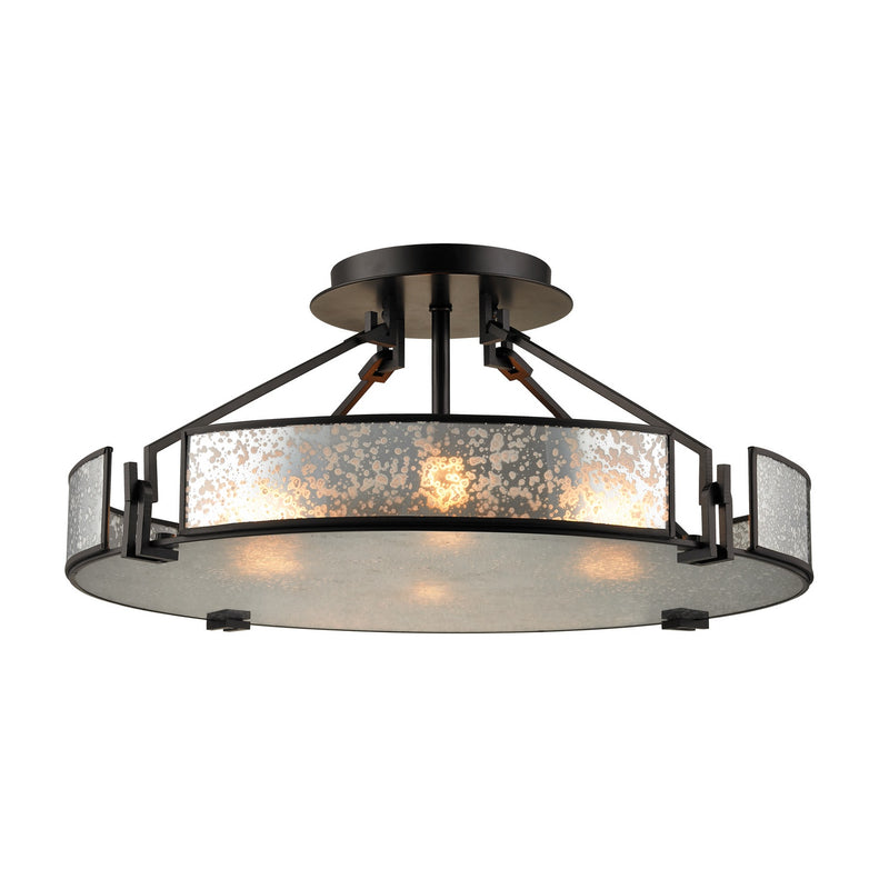 ELK Home - 57091/4 - Four Light Semi Flush Mount - Lindhurst - Oil Rubbed Bronze