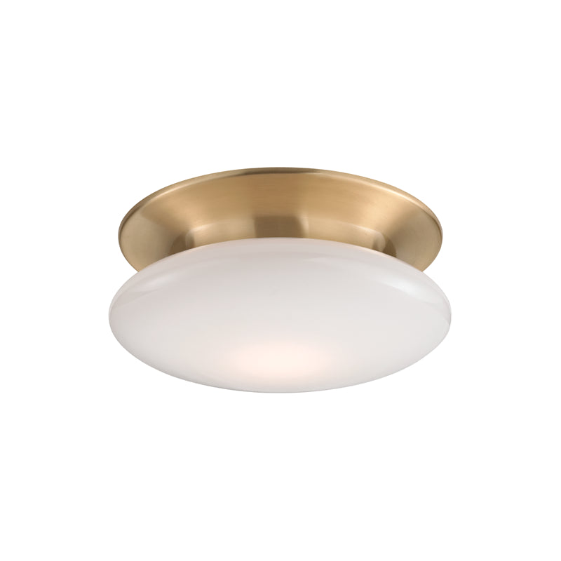 Hudson Valley - 7012-SB - LED Flush Mount - Irvington - Satin Brass