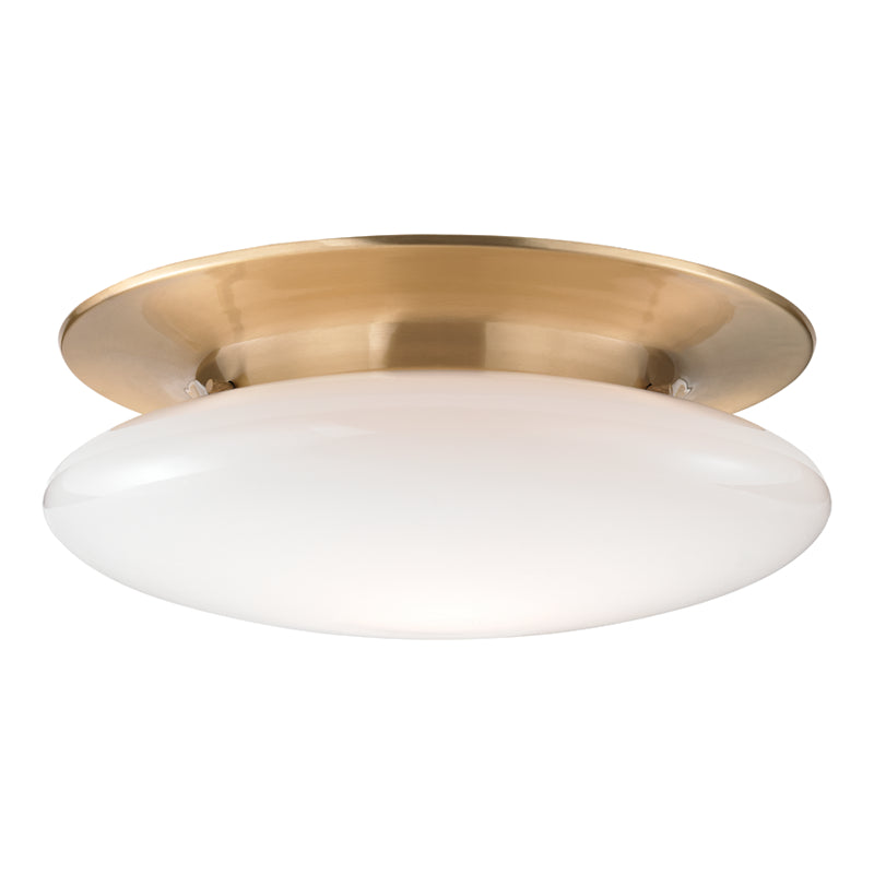 Hudson Valley - 7018-SB - LED Flush Mount - Irvington - Satin Brass