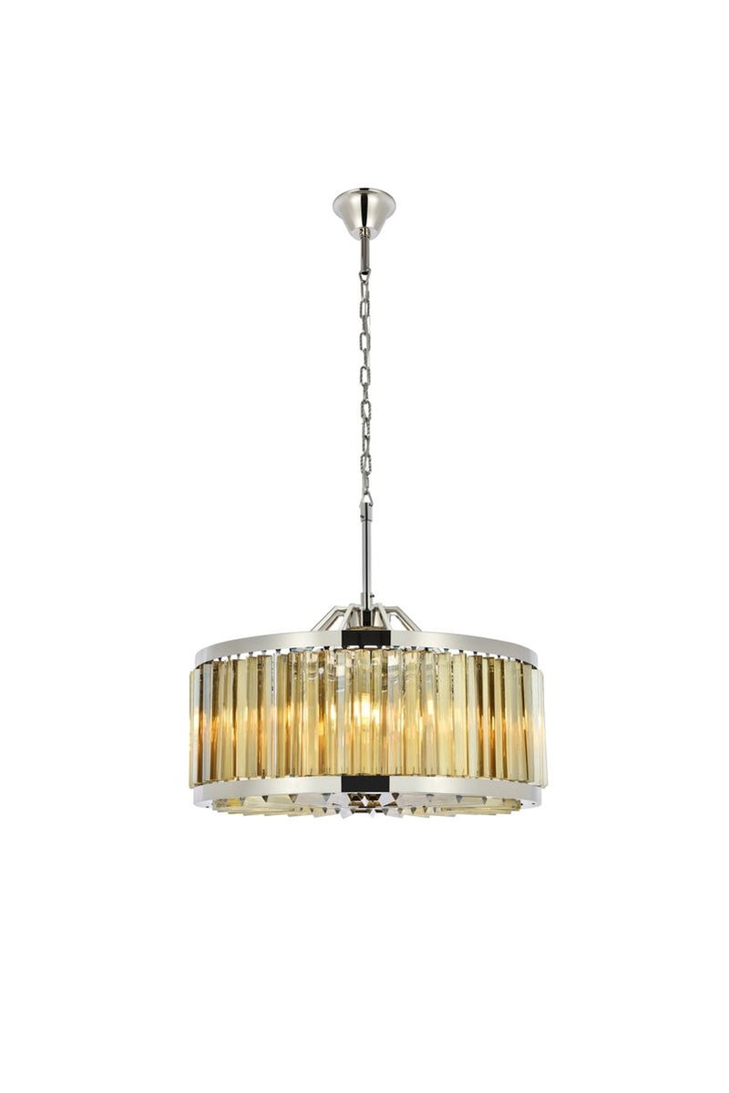 Elegant Lighting - 1203D28PN-GT/RC - Eight Light Chandelier - Chelsea - Polished Nickel