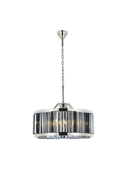 Elegant Lighting - 1203D28PN-SS/RC - Eight Light Chandelier - Chelsea - Polished Nickel