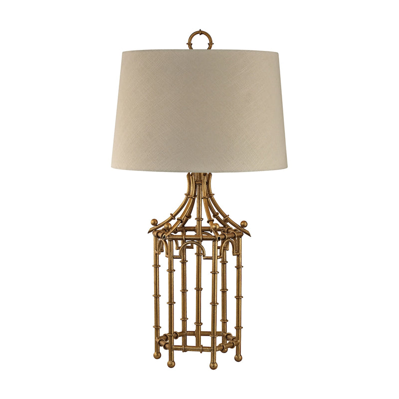 ELK Home - D2864 - One Light Table Lamp - Bamboo Birdcage - Gold Leaf