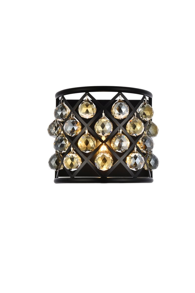 Elegant Lighting - 1214W11MB-GT/RC - One Light Wall Sconce - Madison - Matte Black