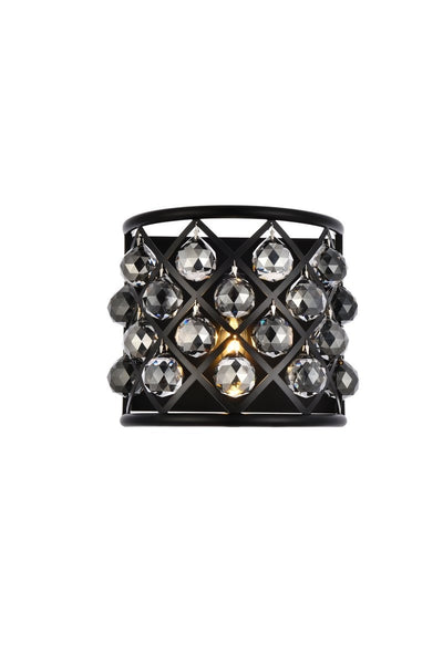 Elegant Lighting - 1214W11MB-SS/RC - One Light Wall Sconce - Madison - Matte Black