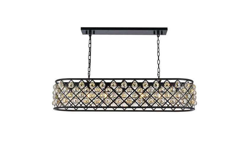 Elegant Lighting - 1216G50MB-GT/RC - Seven Light Chandelier - Madison - Matte Black