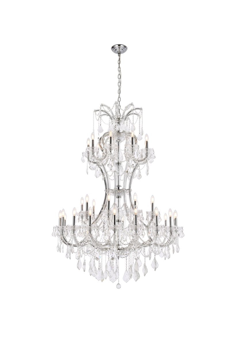 Elegant Lighting - 2800D46C/RC - 36 light Chandelier - Maria Theresa - Chrome