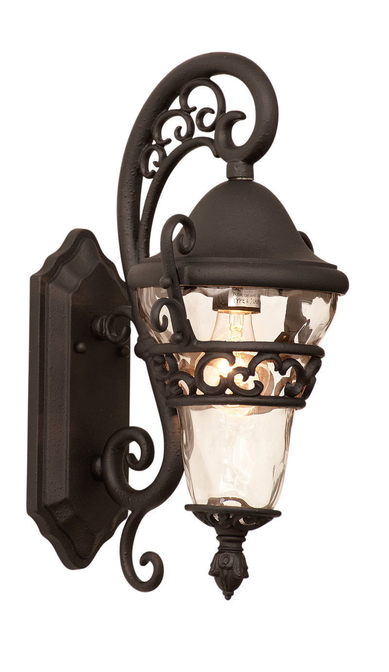 Kalco - 9411MB - One Light Outdoor Wall Bracket - Anastasia Outdoor - Textured Matte Black