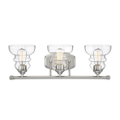 Millennium - 7333-SN - Three Light Vanity - Brighton - Satin NIckel