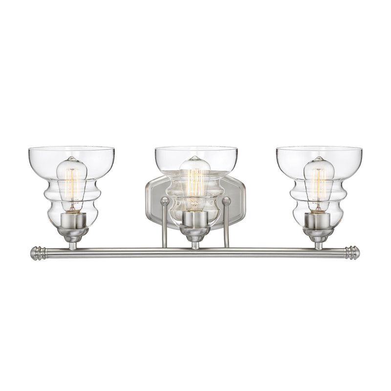 Millennium - 7333-SN - Three Light Vanity - Brighton - Satin NIckel