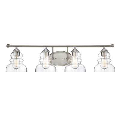 Millennium - 7334-SN - Four Light Vanity - Brighton - Satin NIckel