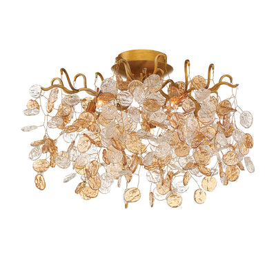 Eurofase - 29056-019 - Five Light Flushmount - Campobasso - Antique Gold