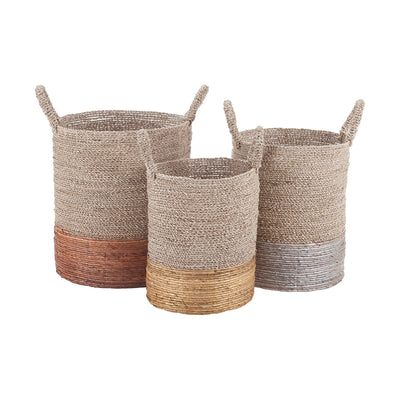 ELK Home - 7011-001/S3 - Baskets - Archipelago - Mixed Metallic