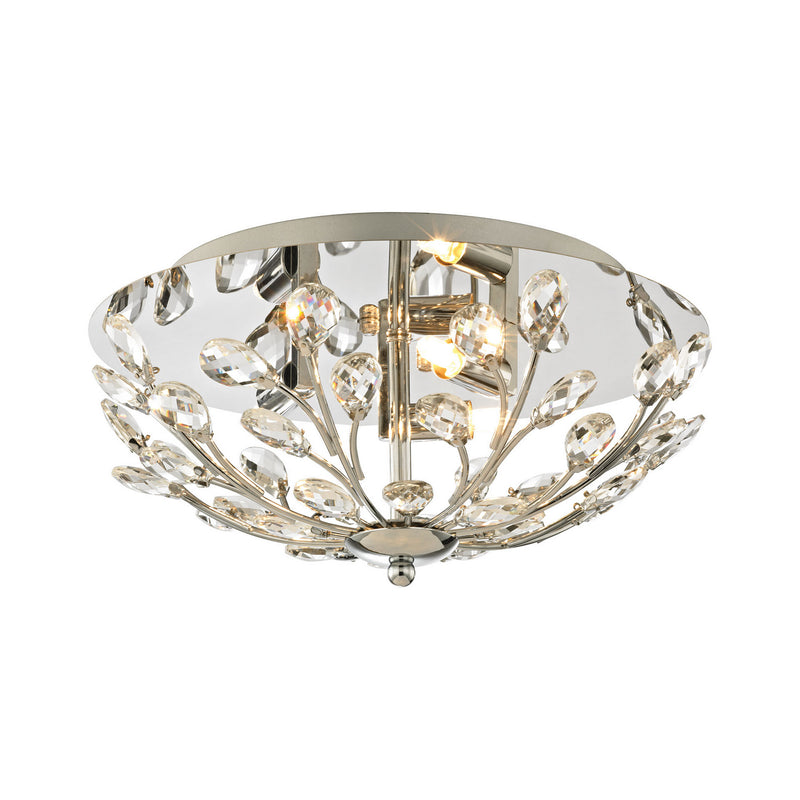 ELK Home - 45260/3 - Three Light Flush Mount - Crystique - Polished Chrome