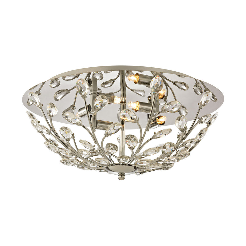 ELK Home - 45261/4 - Four Light Flush Mount - Crystique - Polished Chrome